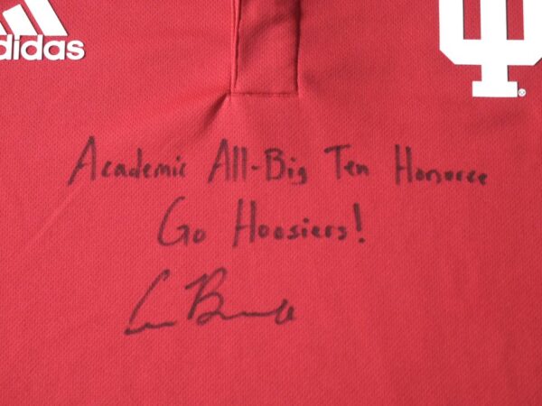 Cade Bunnell Team Issued & Signed Official Indiana Hoosiers Adidas Climalite Polo XL Shirt