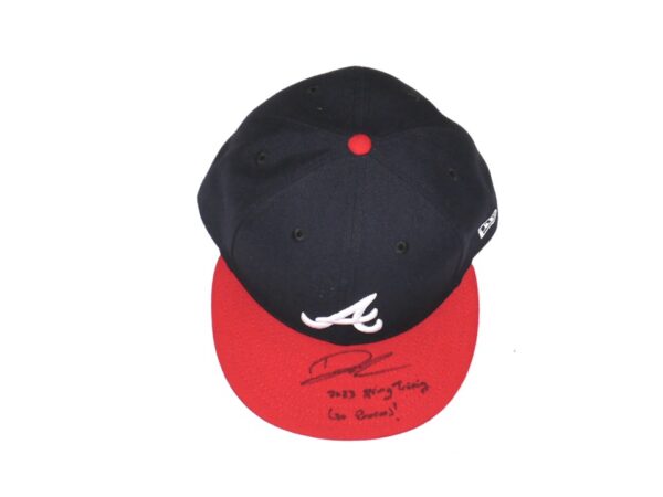 Drew Lugbauer 2023 Spring Training Worn & Signed Official Atlanta Braves New Era 59FIFTY Hat