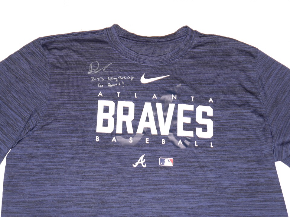 Drew Lugbauer 2023 Spring Training Worn & Signed Official Atlanta Braves  Long Sleeve Nike Pro Fitted XL Shirt - Big Dawg Possessions