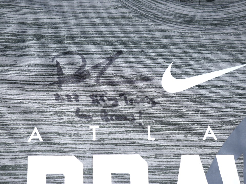 Drew Lugbauer 2023 Game Worn & Signed Official Atlanta Braves Nike Dri-Fit  Shirt
