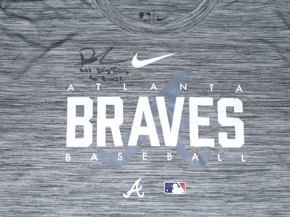 Drew Lugbauer 2023 Game Worn & Signed Official Atlanta Braves Nike Dri-Fit  Shirt