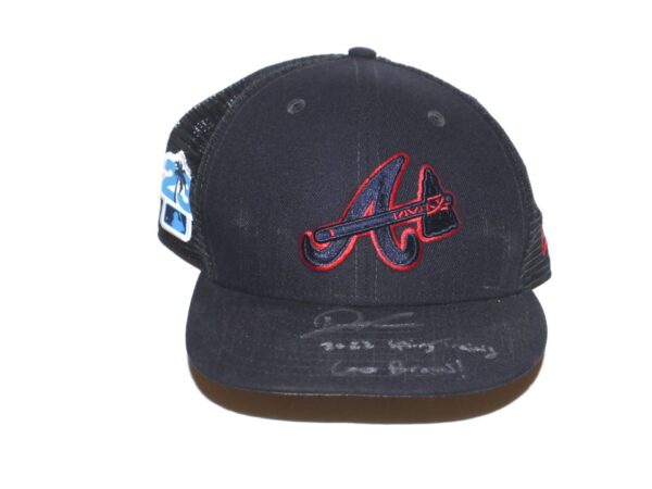 Drew Lugbauer Game Worn & Signed Official Atlanta Braves 2023 Spring Training New Era 59FIFTY Hat