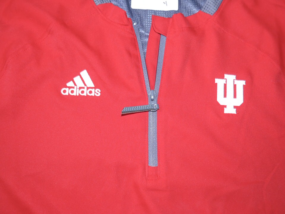 Louisville Cardinals NCAA Adidas Team Issued Quarter Zip Jacket