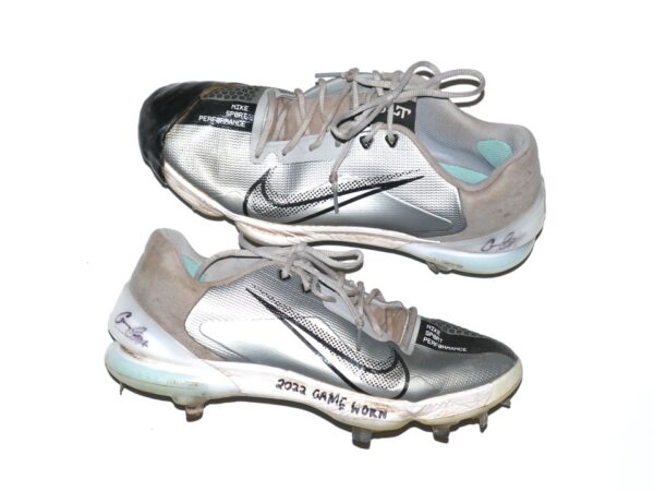 Cam Opp 2022 Brooklyn Cyclones Game Worn & Signed Nike Force Zoom Trout 7 Baseball Cleats