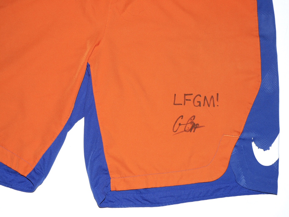 Cam Opp Team Issued & Signed Official Orange & Blue New York Mets Baseball  Nike Shirt