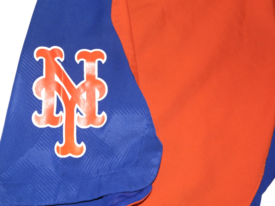 Cam Opp Team Issued & Signed Official Orange & Blue New York Mets Baseball  Nike Shirt