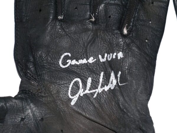 Jalen Miller 2018 San Jose Giants Game Worn & Signed Black Adidas Adizero XL Batting Gloves