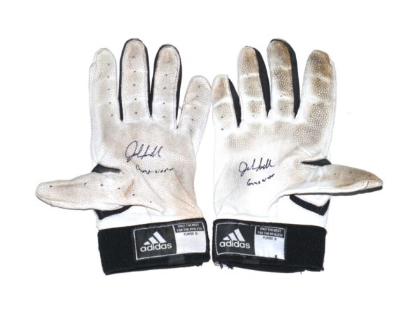 Jalen Miller Richmond Flying Squirrels Game Worn & Signed Adidas Adizero Gloves