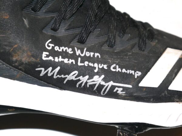 Mickey Gasper 2022 Somerset Patriots Game Worn & Signed Eastern League Champ Adidas Bounce Baseball Cleats