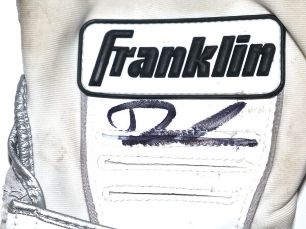 Drew Lugbauer 2023 Atlanta Braves Game Worn & Signed Franklin Batting Gloves - Worn In Spring Training!1