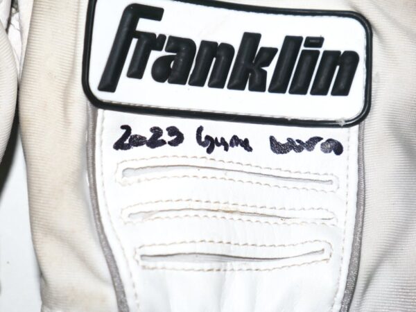 Drew Lugbauer 2023 Atlanta Braves Game Worn & Signed Franklin Batting Gloves - Worn In Spring Training!