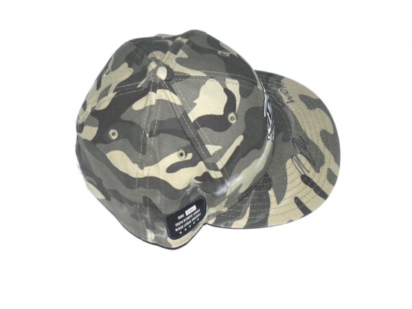 Indigo Diaz Game Worn & Signed Official Camouflage Rome Braves Military Appreciation New Era 59FIFTY Fitted Hat