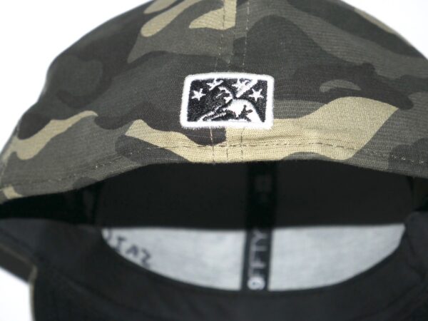 Indigo Diaz Game Worn & Signed Official Camouflage Rome Braves Military Appreciation New Era 59FIFTY Fitted Hat