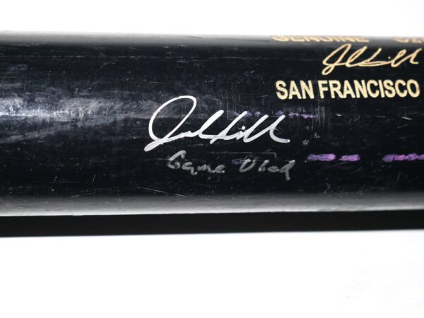 Jalen Miller 2018 San Jose Giants Game Used & Signed Louisville Slugger C271 Maple Baseball Bat – CRACKED