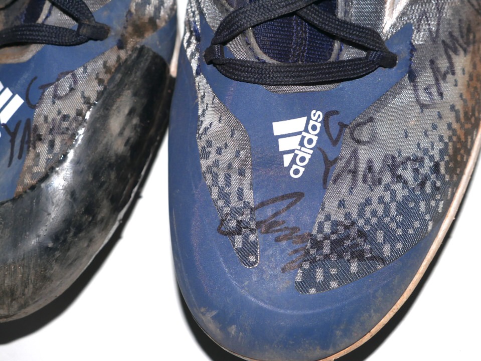 Indigo Diaz 2023 Somerset Patriots Training Worn & Signed Nike Renew  Baseball Turf Shoes - Tagged with New York Yankees Label!