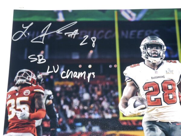 Leonard Fournette Tampa Bay Buccaneers Signed & Inscribed Super Bowl LV Touchdown 16 x 20 Photo - Fanatics