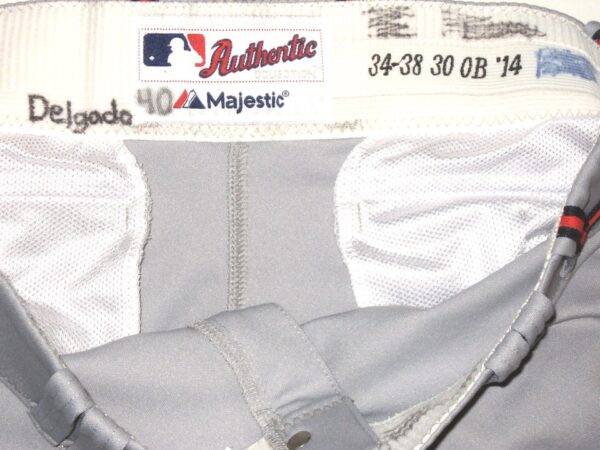 Riley Delgado 2022 Mississippi Braves Game Used & Signed Authentic Majestic Pants