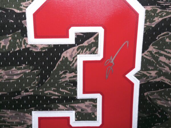 Allen Iverson Signed Official Camo Philadelphia 76ers 1996-97 Mitchell & Ness HWC Swingman Jersey JSA