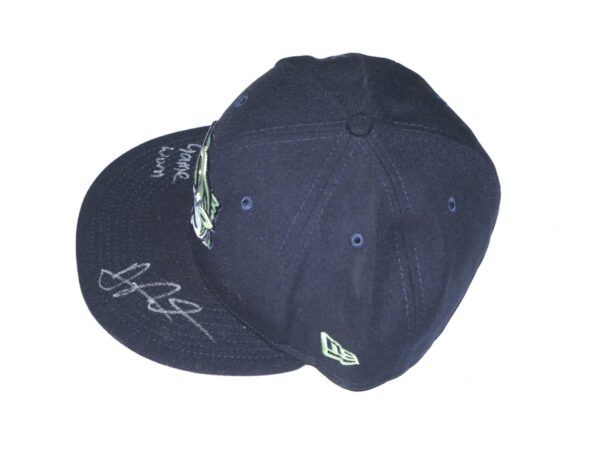 Arden Pabst Game Worn & Signed Official Gwinnett Stripers Home New Era 59FIFTY Fitted Hat