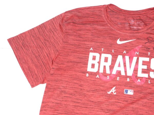 Drew Lugbauer 2023 Player Issued & Signed Official Atlanta Braves Baseball LUGBAUER Nike Dri-Fit XL Shirt