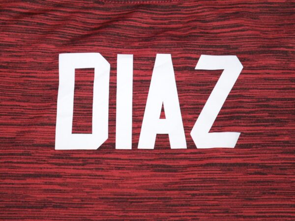 Indigo Diaz 2022 Player Issued & Signed Official Atlanta Braves Baseball DIAZ Nike Dri-Fit Shirt