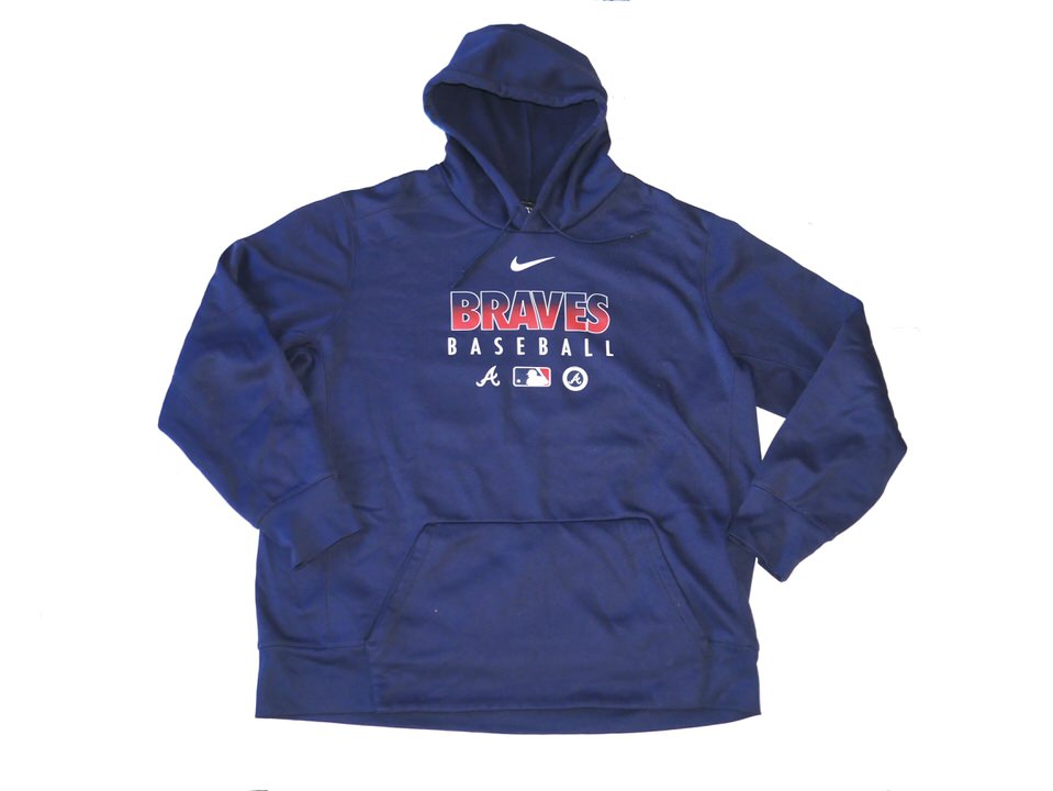 Indigo Diaz Team Issued & Signed Official Atlanta Braves Nike Authentic  Collection Thermal Crew Performance Pullover Sweatshirt - Big Dawg  Possessions
