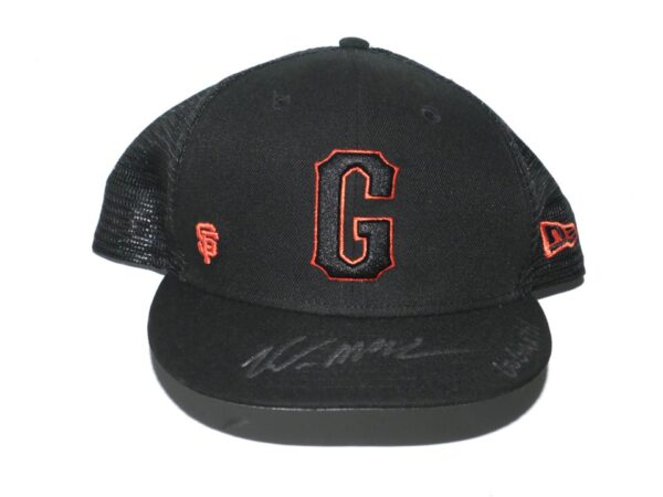 Kade McClure 2023 Spring Training Worn & Signed Official San Francisco Giants New Era 59FIFTY Hat