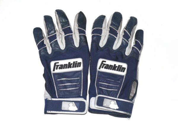 Landon Stephens 2023 Mississippi Braves Game Worn & Signed Franklin Batting Gloves