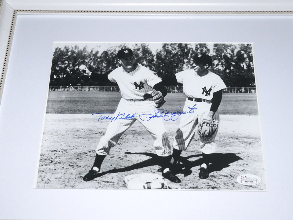 Yankees Phil Rizzuto Engraved Collector Plaque w/8x10 1962 Broadcasting  Photo