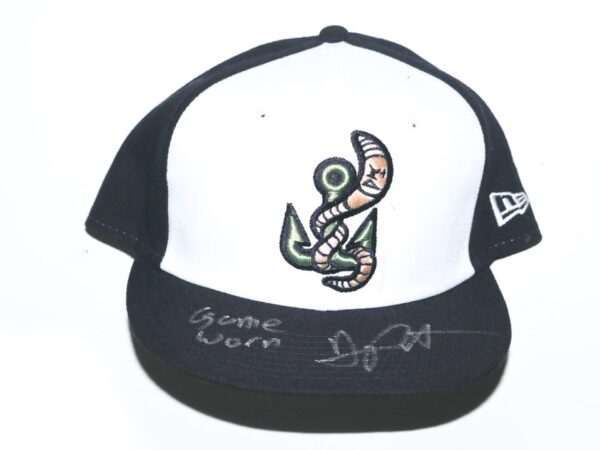 Arden Pabst Game Worn & Signed Official Gwinnett Stripers Alternate New Era 59FIFTY Fitted Hat