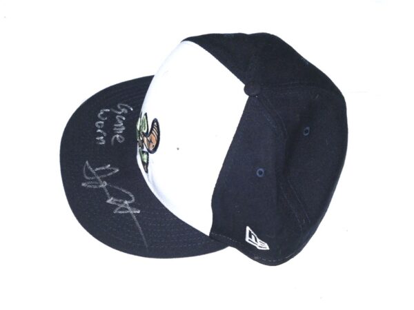 Arden Pabst Game Worn & Signed Official Gwinnett Stripers Alternate New Era 59FIFTY Fitted Hat