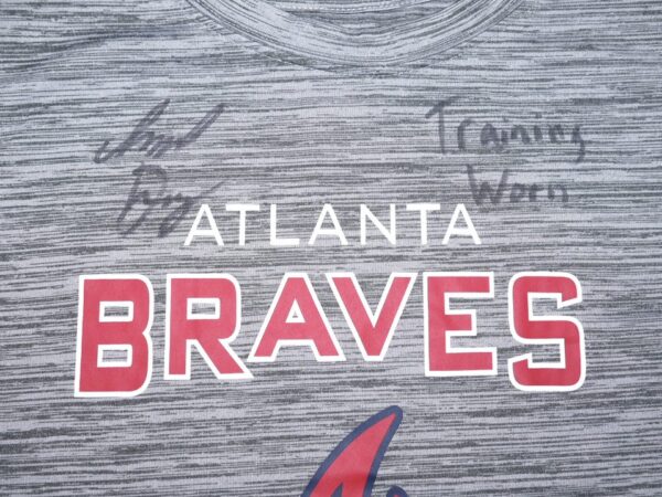 Indigo Diaz Player Issued & Signed Official Gray Atlanta Braves Baseball 'DIAZ 83 Nike Dri-Fit XXL Shirt