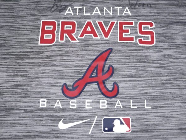 Indigo Diaz Player Issued & Signed Official Gray Atlanta Braves Baseball 'DIAZ 83 Nike Dri-Fit XXL Shirt