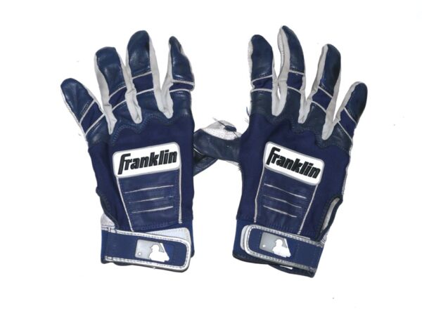 Landon Stephens 2023 Mississippi Braves Game Worn & Signed Franklin Batting Gloves