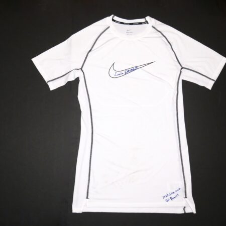 Landon Stephens 2023 Mississippi Braves Game Worn & Signed Nike Pro Dri-Fit Shirt