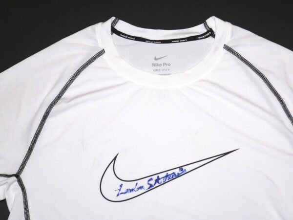 Landon Stephens 2023 Mississippi Braves Game Worn & Signed Nike Pro Dri-Fit Shirt