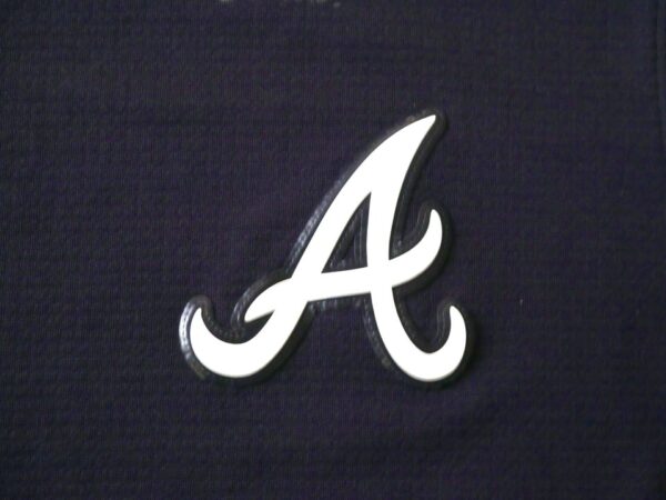 Luke Waddell Team Issued & Signed Official Atlanta Braves Majestic Therma Base Pullover Sweatshirt