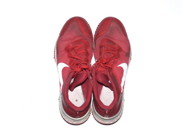 Herbert Iser 2023 Reading Fightin Phils Training Worn & Signed Red & White Nike Alpha Renew Shoes