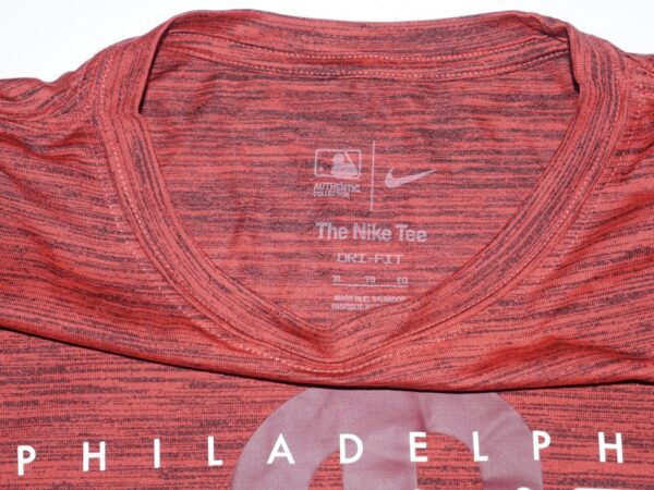 Herbert Iser 2023 Spring Training Worn & Signed Official Philadelphia Phillies Baseball !SER Nike XL Shirt