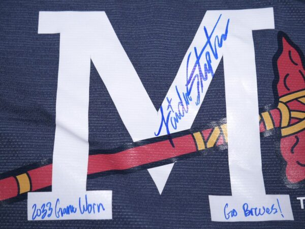 Landon Stephens Game Worn & Signed Official Mississippi Braves #18 Evoshield 2XL Shirt