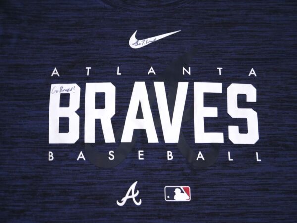 Luke Waddell Player Issued & Signed Official Atlanta Braves Baseball WADDELL #75 Nike Dri-Fit Shirt1