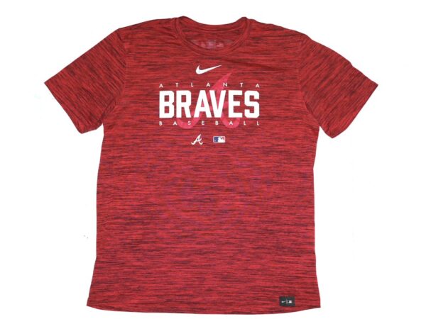 Luke Waddell Player Issued & Signed Official Atlanta Braves Baseball "WADDELL #75" Nike Dri-Fit Shirt