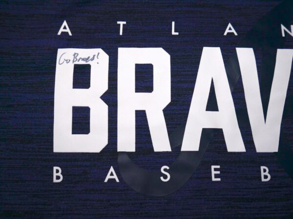 Luke Waddell Player Issued & Signed Official Atlanta Braves Baseball WADDELL #75 Nike Dri-Fit Shirt