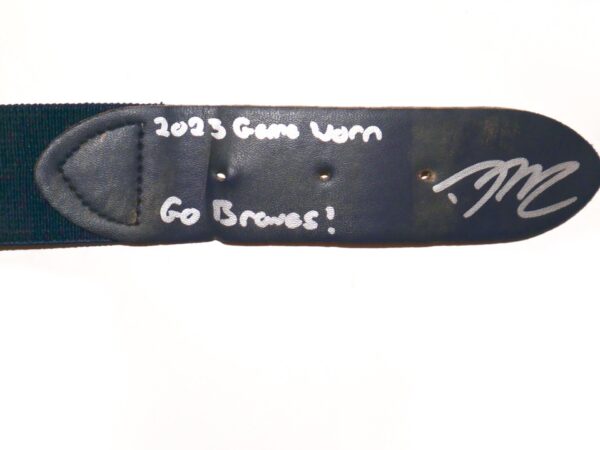 David McCabe 2023 Rome Braves Game Worn & Signed Baseball Belt