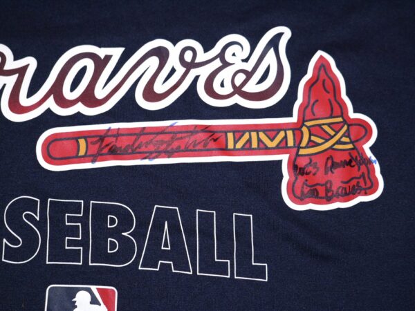 Landon Stephens 2023 Game Worn & Signed Official Atlanta Braves Baseball Nike Dri-Fit Shirt