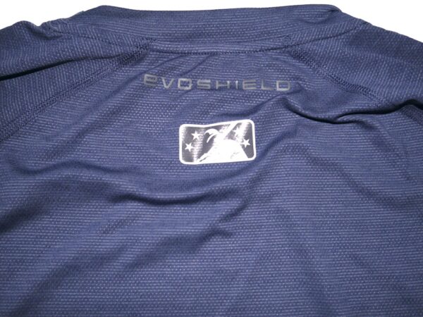 Landon Stephens 2023 Game Worn & Signed Official Mississippi Braves Long Sleeve Evoshield XL Shirt