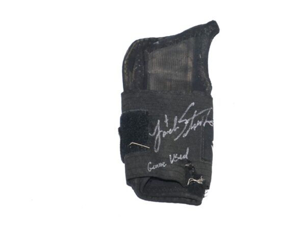 Landon Stephens 2023 Mississippi Braves Game Used & Signed EvoShield Sliding Wrist Protector