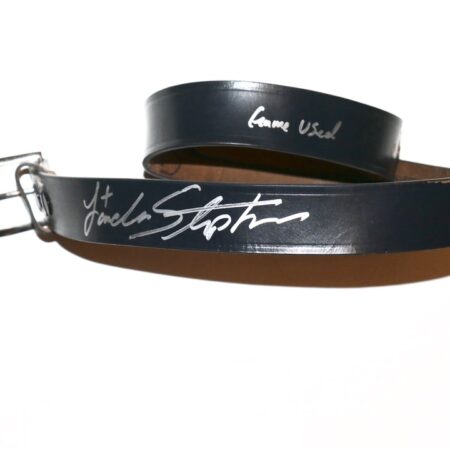 Landon Stephens 2023 Mississippi Braves Game Used & Signed Leather Baseball Belt