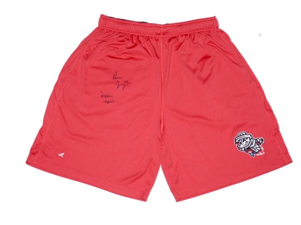 Ben Joyce Training Worn & Signed Official Rocket City Trash Pandas BSN Sports Shorts