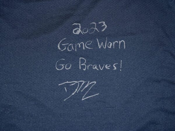 David McCabe 2023 Game Worn & Signed Official Atlanta Braves Nike Pro XL Shirt